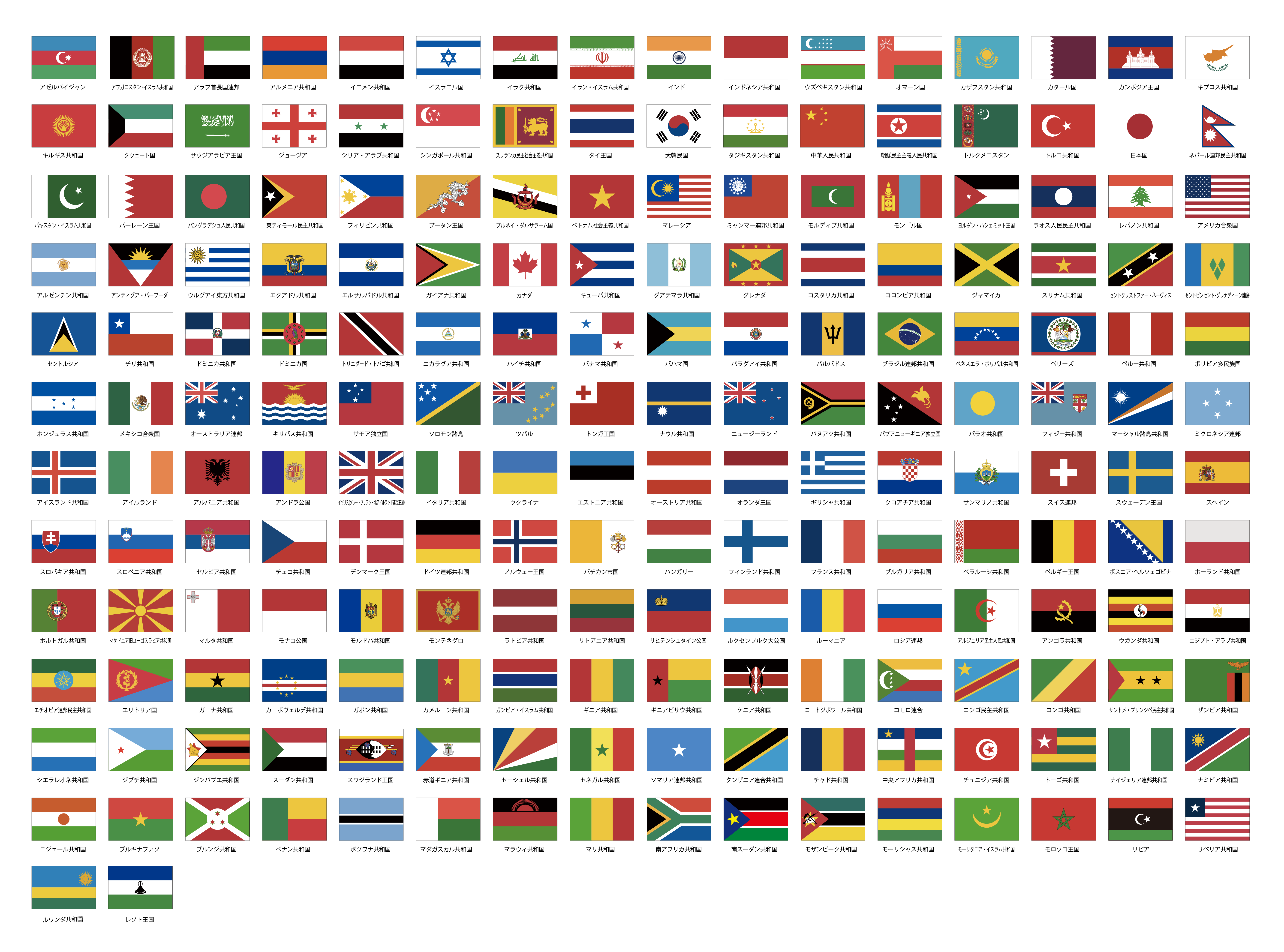 世界の国旗一覧